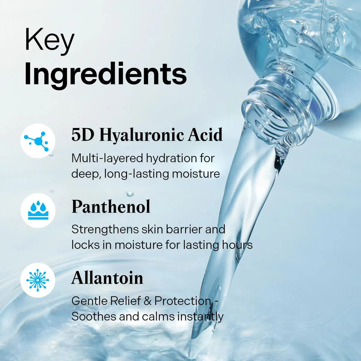 Hyaluronic Acid Toner 300ml - Hydrating Low-Molecular Face Toner with Pump