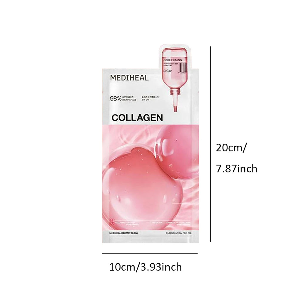 Korean Sheet Mask Set - 10 Pack Hydrating Face Masks for Glowing Skin