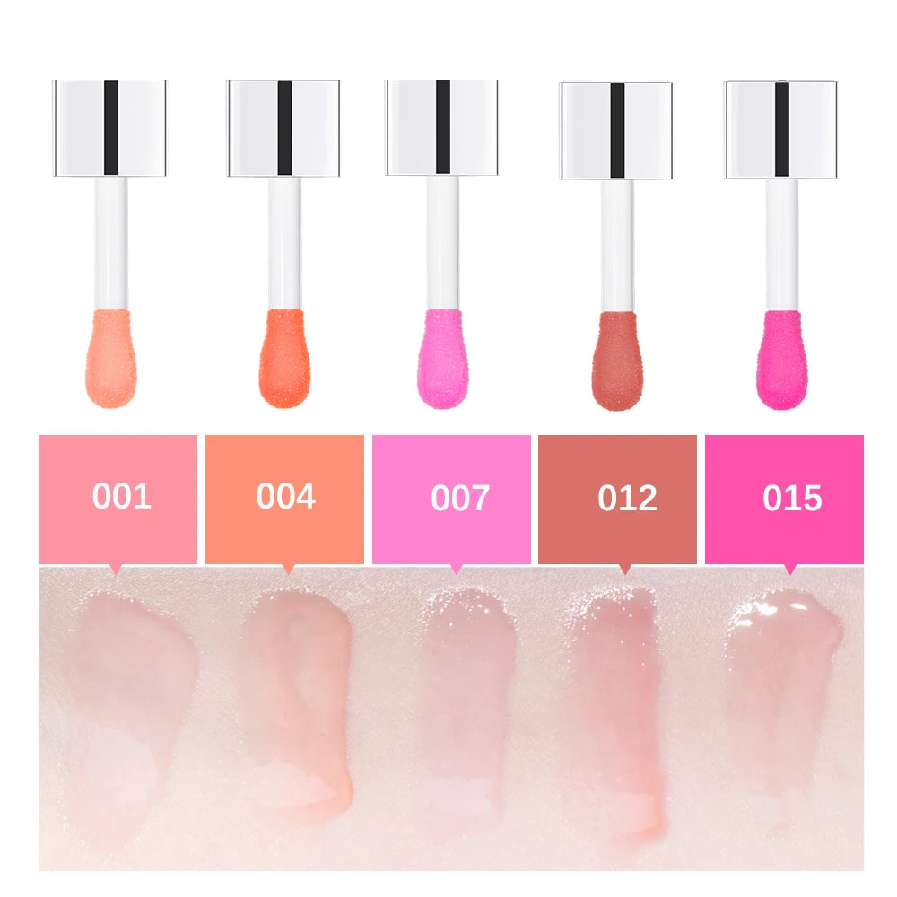 Hydrating Lip Oil - 7 Shades Plumping Glossy Lip Treatment with Cherry Oil