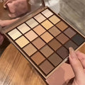 25-Color Eyeshadow Palette - Neutral Matte & Shimmer Brown Nude Makeup Kit