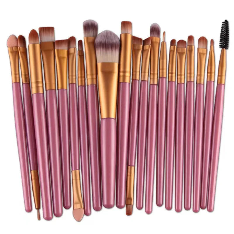 20-Piece Eye Makeup Brush Set - Professional Eyeshadow Blending Brushes Kit