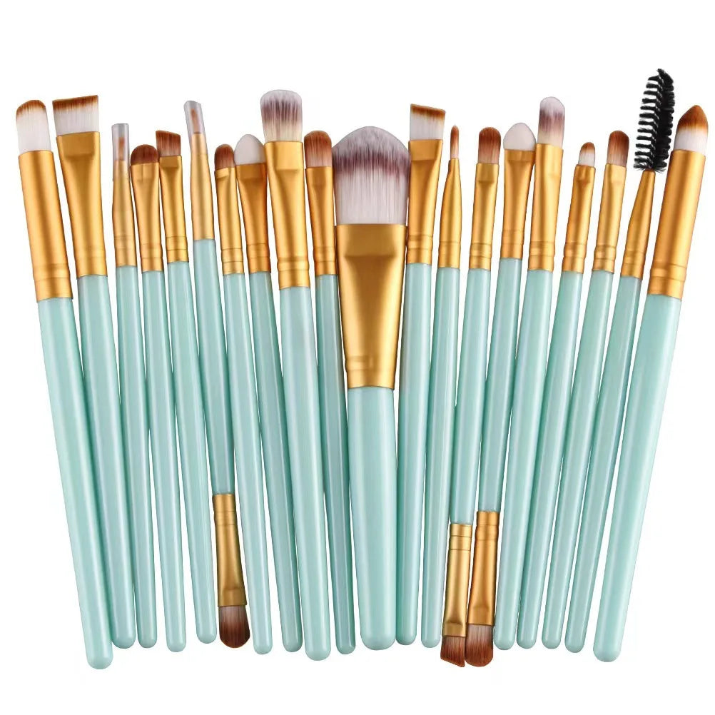 20-Piece Eye Makeup Brush Set - Professional Eyeshadow Blending Brushes Kit