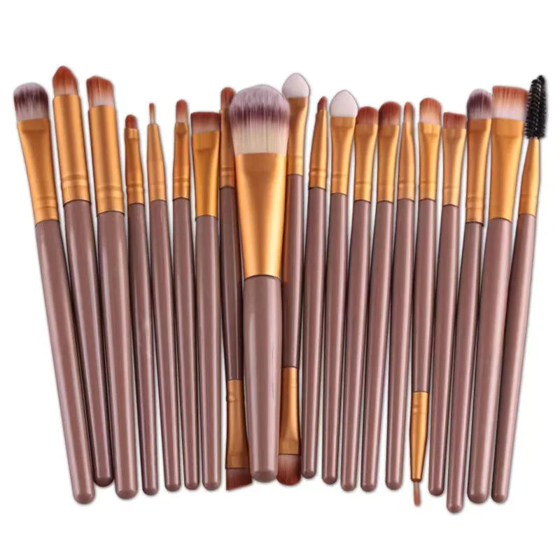 20-Piece Eye Makeup Brush Set - Professional Eyeshadow Blending Brushes Kit