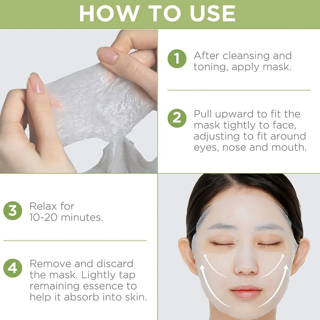 Korean Sheet Mask Set - 10 Pack Hydrating Face Masks for Glowing Skin