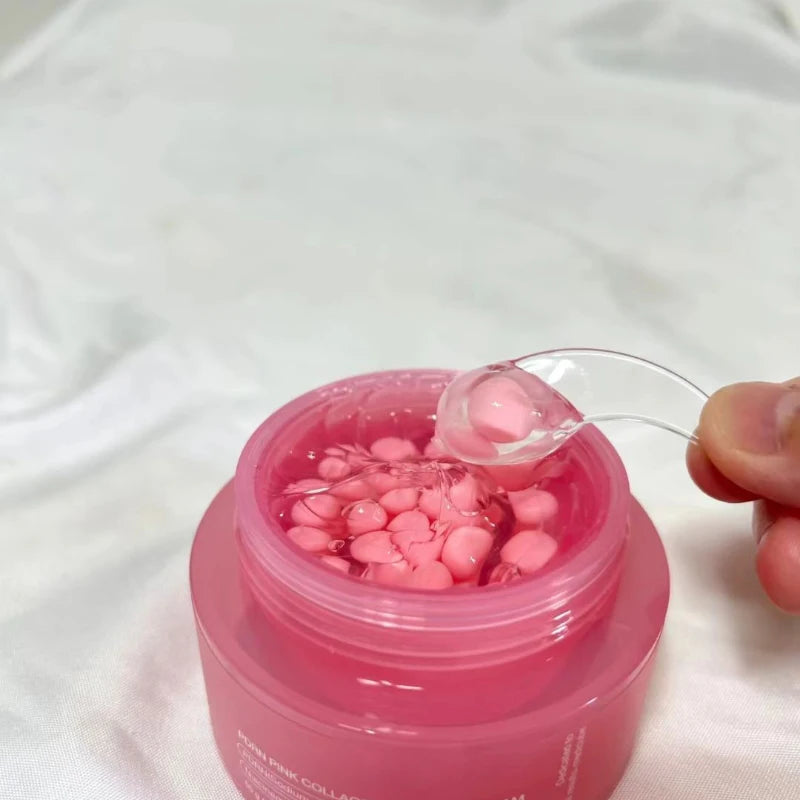 Pink Collagen PDRN Capsule Cream - Anti-Aging Niacinamide Face Moisturizer