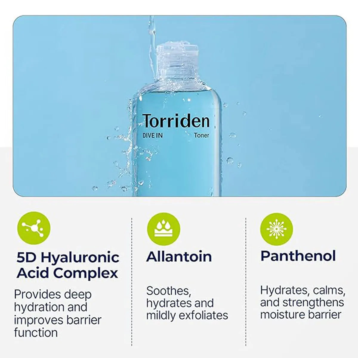 Hyaluronic Acid Toner 300ml - Hydrating Low-Molecular Face Toner with Pump