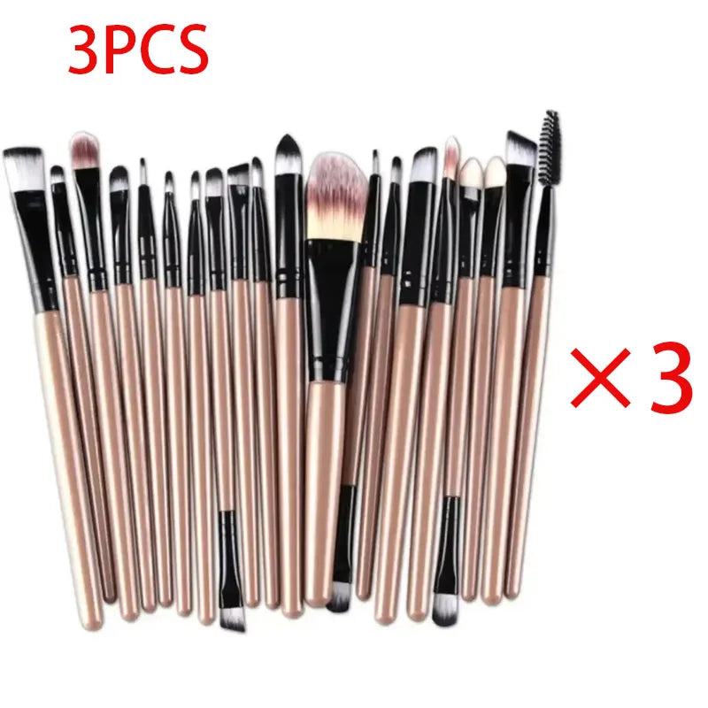 20-Piece Eye Makeup Brush Set - Professional Eyeshadow Blending Brushes Kit
