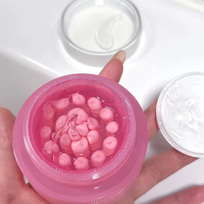 Pink Collagen PDRN Capsule Cream - Anti-Aging Niacinamide Face Moisturizer