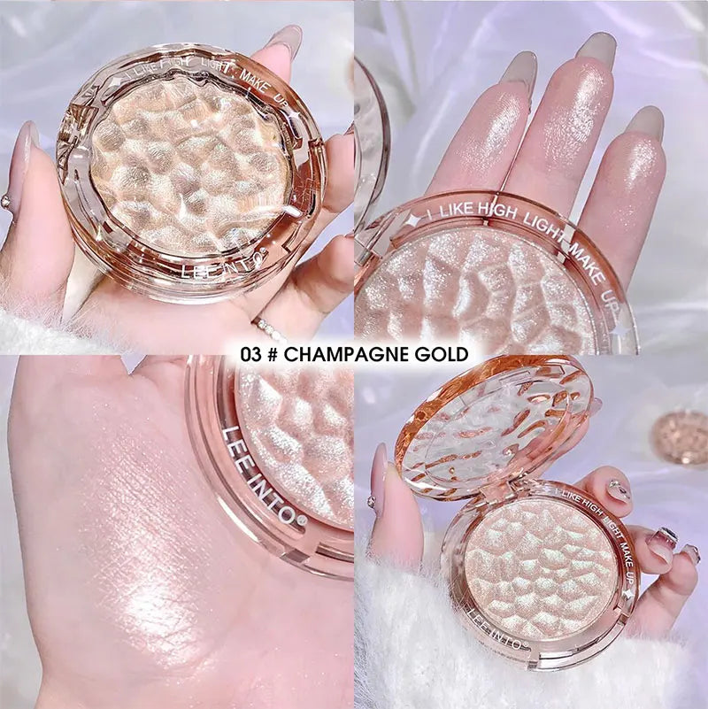 Highlighter & Contour Palette - Bronzer Shimmer Glow Powder Makeup Kit