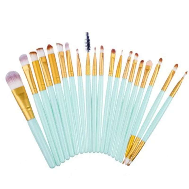 20-Piece Eye Makeup Brush Set - Professional Eyeshadow Blending Brushes Kit