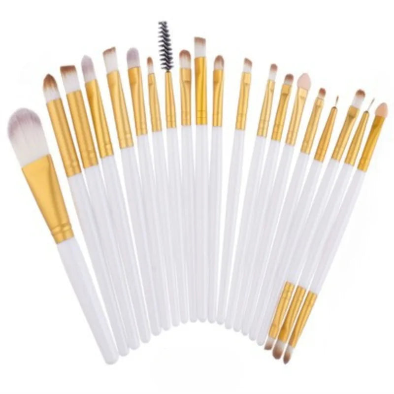 20-Piece Eye Makeup Brush Set - Professional Eyeshadow Blending Brushes Kit